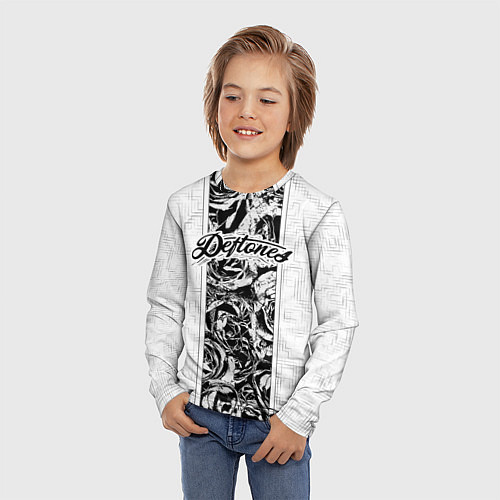 Детский лонгслив Deftones / 3D-принт – фото 3