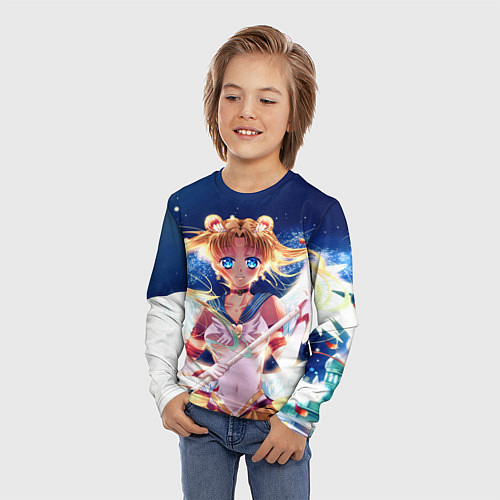 Детский лонгслив SAILOR MOON / 3D-принт – фото 3