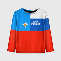 Детский лонгслив Флаг МЧС России