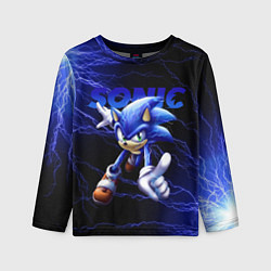 Лонгслив детский SONIC, цвет: 3D-принт