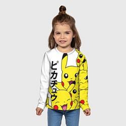 Лонгслив детский ПИКАЧУ, цвет: 3D-принт — фото 2