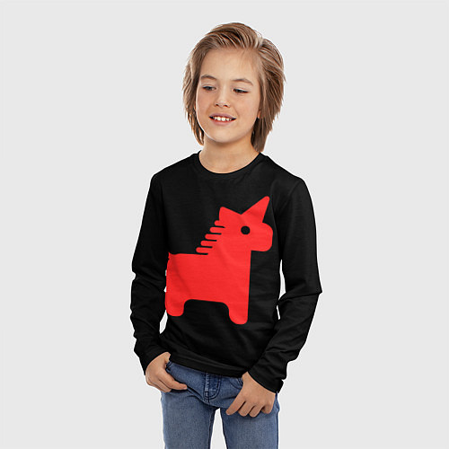 Детский лонгслив Единорог минимал / 3D-принт – фото 3