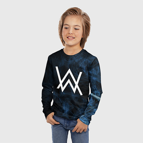Детский лонгслив Alan Walker / 3D-принт – фото 3