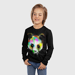 Лонгслив детский Панда в краске, цвет: 3D-принт — фото 2