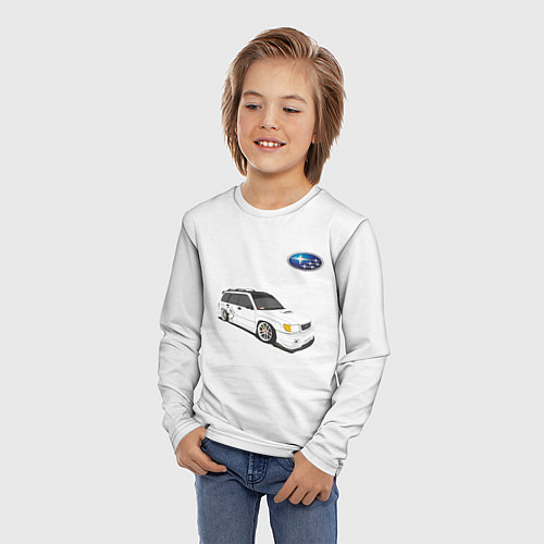 Детский лонгслив SUBARU / 3D-принт – фото 3