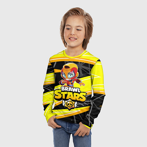 Детский лонгслив BRAWL STARS MAX / 3D-принт – фото 3