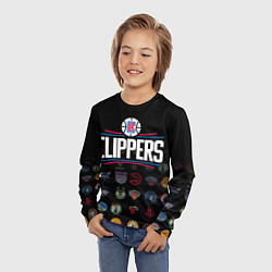 Лонгслив детский Los Angeles Clippers 2, цвет: 3D-принт — фото 2