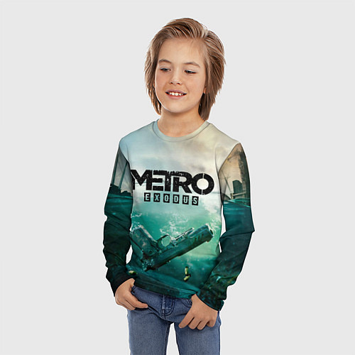 Детский лонгслив METRO EXODUS / 3D-принт – фото 3