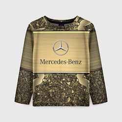 Лонгслив детский MERCEDES GOLD, цвет: 3D-принт