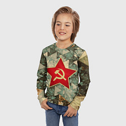 Лонгслив детский СССР, цвет: 3D-принт — фото 2