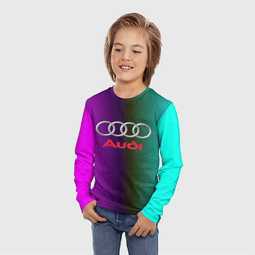 Детский лонгслив Audi / 3D-принт – фото 3