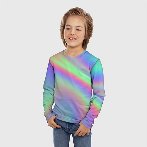Детский лонгслив Gradient vinyl / 3D-принт – фото 3