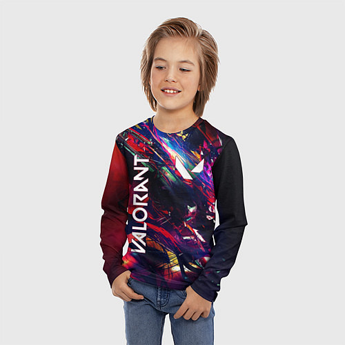 Детский лонгслив VALORANT / 3D-принт – фото 3