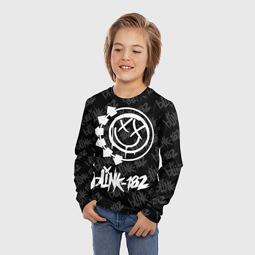 Детский лонгслив Blink-182 4 / 3D-принт – фото 3