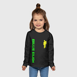 Лонгслив детский BILLIE EILISH CARBON, цвет: 3D-принт — фото 2
