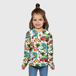 Лонгслив детский Летнее Настроение, цвет: 3D-принт — фото 2