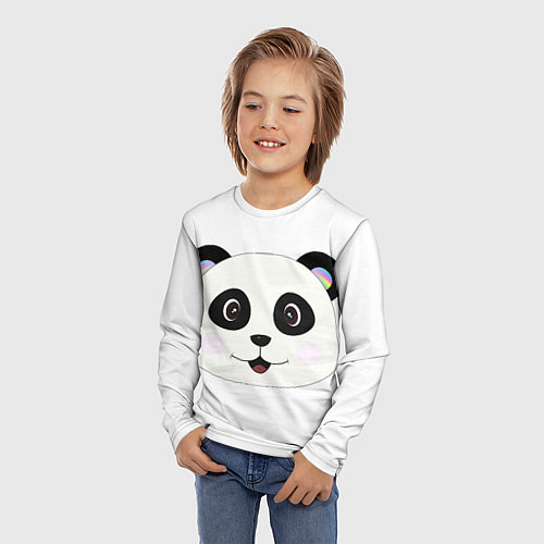 Детский лонгслив Panda / 3D-принт – фото 3
