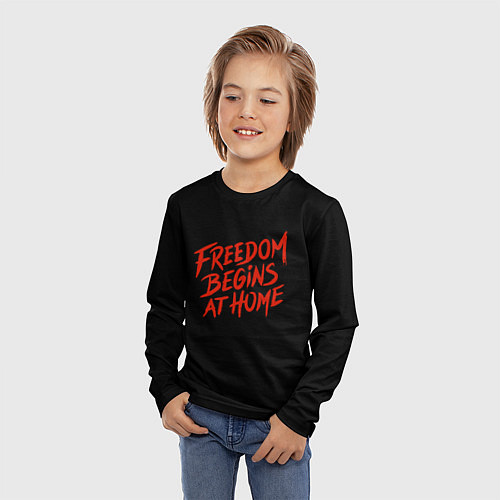 Детский лонгслив Freedom / 3D-принт – фото 3