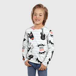 Лонгслив детский Ты рокер, цвет: 3D-принт — фото 2