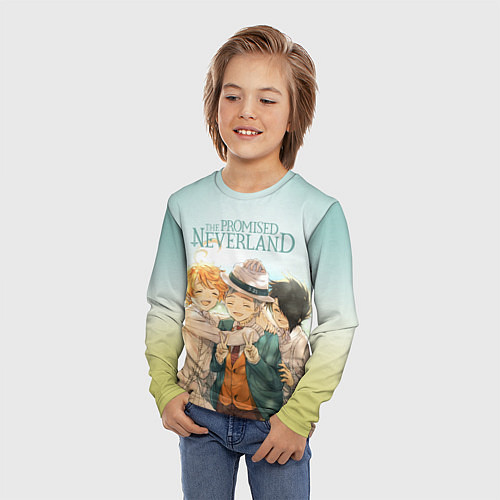Детский лонгслив The Promised Neverland / 3D-принт – фото 3