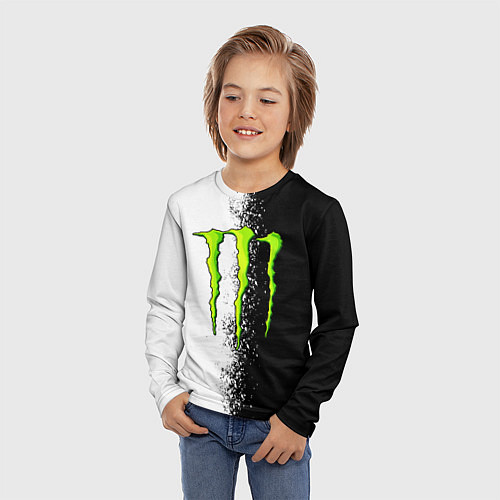 Детский лонгслив MONSTER ENERGY / 3D-принт – фото 3