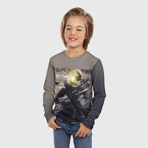 Детский лонгслив Nier Automata / 3D-принт – фото 3