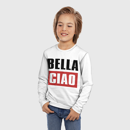 Детский лонгслив Bella Ciao / 3D-принт – фото 3