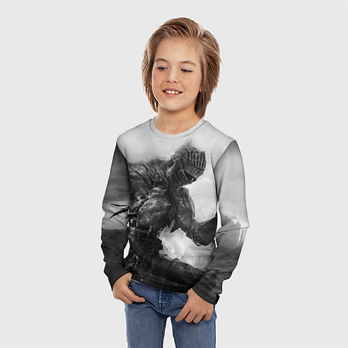 Детский лонгслив DARK SOULS / 3D-принт – фото 3