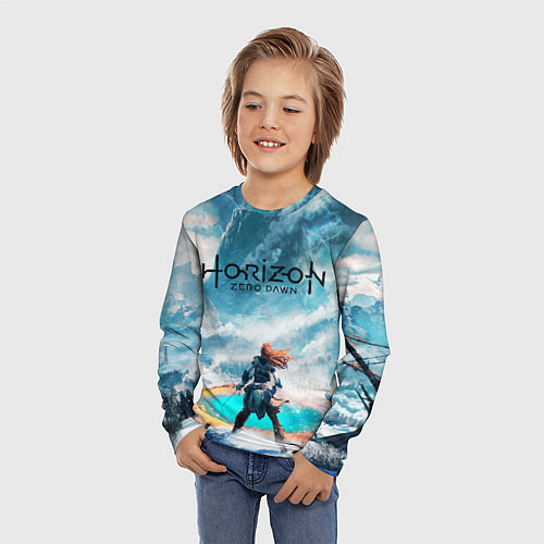 Детский лонгслив HORIZON ZERO DAWN / 3D-принт – фото 3