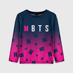 Лонгслив детский BTS БТС, цвет: 3D-принт