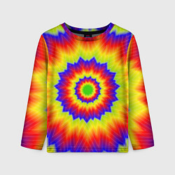 Лонгслив детский Tie-Dye, цвет: 3D-принт
