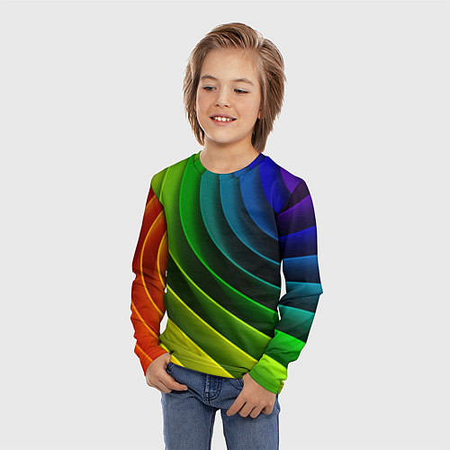 Детский лонгслив Color 2058 / 3D-принт – фото 3