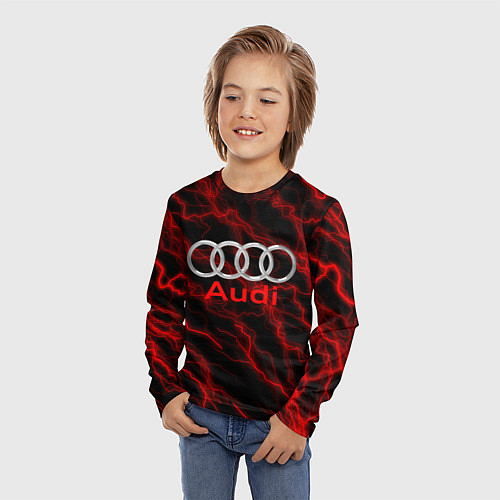 Детский лонгслив AUDI / 3D-принт – фото 3