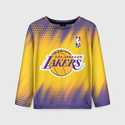 Лонгслив детский Los Angeles Lakers, цвет: 3D-принт