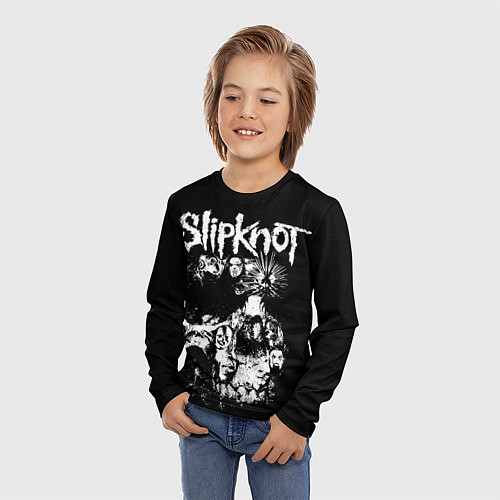 Детский лонгслив Slipknot / 3D-принт – фото 3