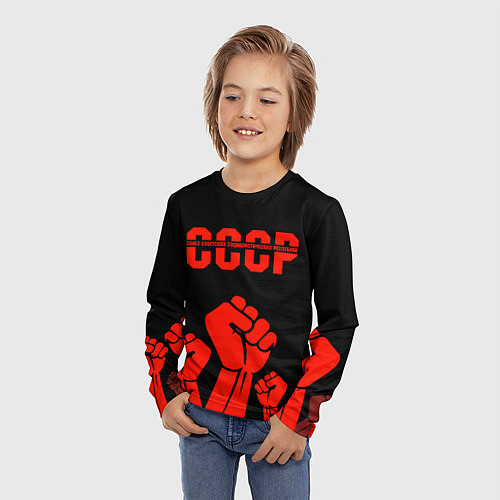 Детский лонгслив СССР / 3D-принт – фото 3