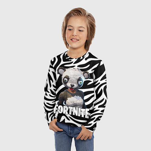 Детский лонгслив Fortnite Panda / 3D-принт – фото 3