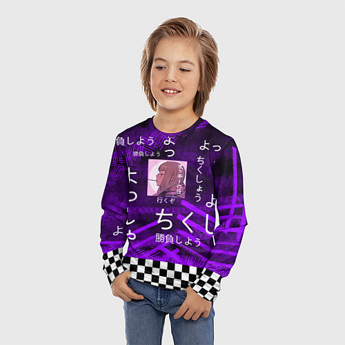 Детский лонгслив Аниме / 3D-принт – фото 3