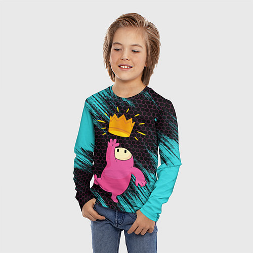 Детский лонгслив ФОЛЛ ГАЙС / 3D-принт – фото 3