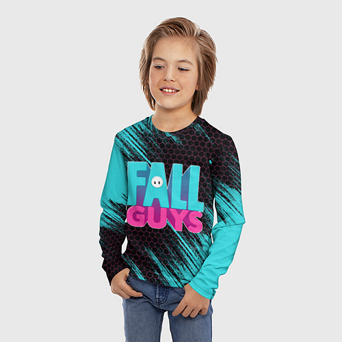 Детский лонгслив ФОЛЛ ГАЙС / 3D-принт – фото 3
