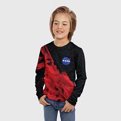 Лонгслив детский NASA НАСА, цвет: 3D-принт — фото 2