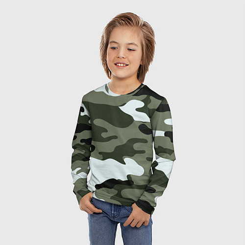 Детский лонгслив Camouflage 2 / 3D-принт – фото 3