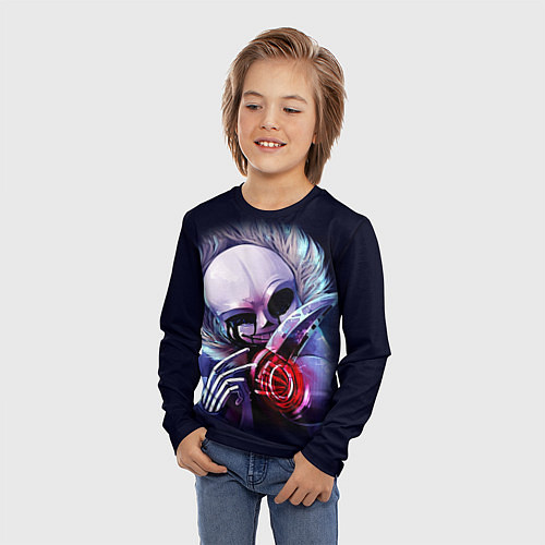 Детский лонгслив UNDERTALE SANS / 3D-принт – фото 3