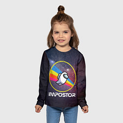 Лонгслив детский NASA Impostor, цвет: 3D-принт — фото 2