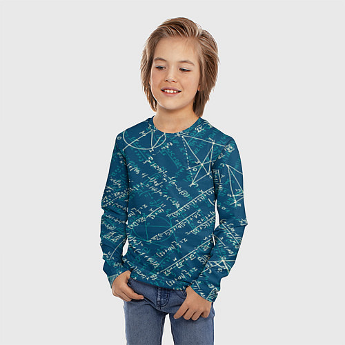 Детский лонгслив Математика / 3D-принт – фото 3