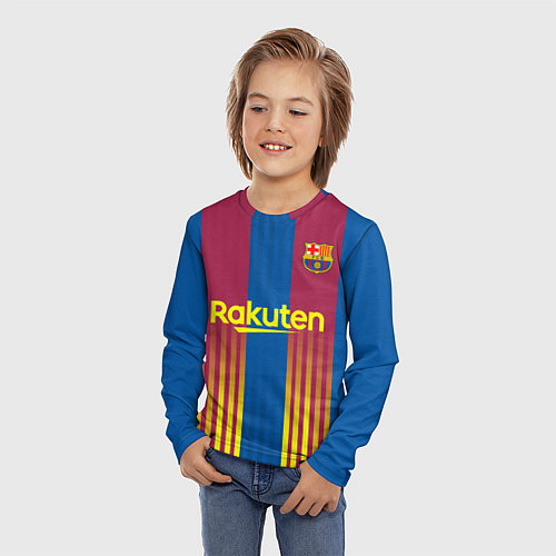 Детский лонгслив FC Barcelona El Clasico La Liga 202122 / 3D-принт – фото 3