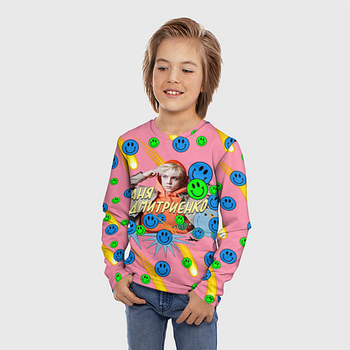 Детский лонгслив Ваня Дмитриенко / 3D-принт – фото 3