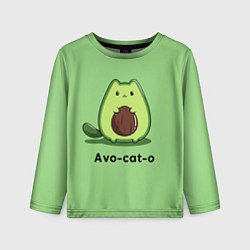 Лонгслив детский Avo - cat - o, цвет: 3D-принт