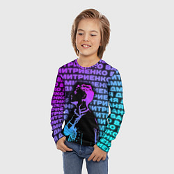 Лонгслив детский Ваня Дмитриенко Неон, цвет: 3D-принт — фото 2