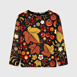 Лонгслив детский ХОХЛОМА, цвет: 3D-принт